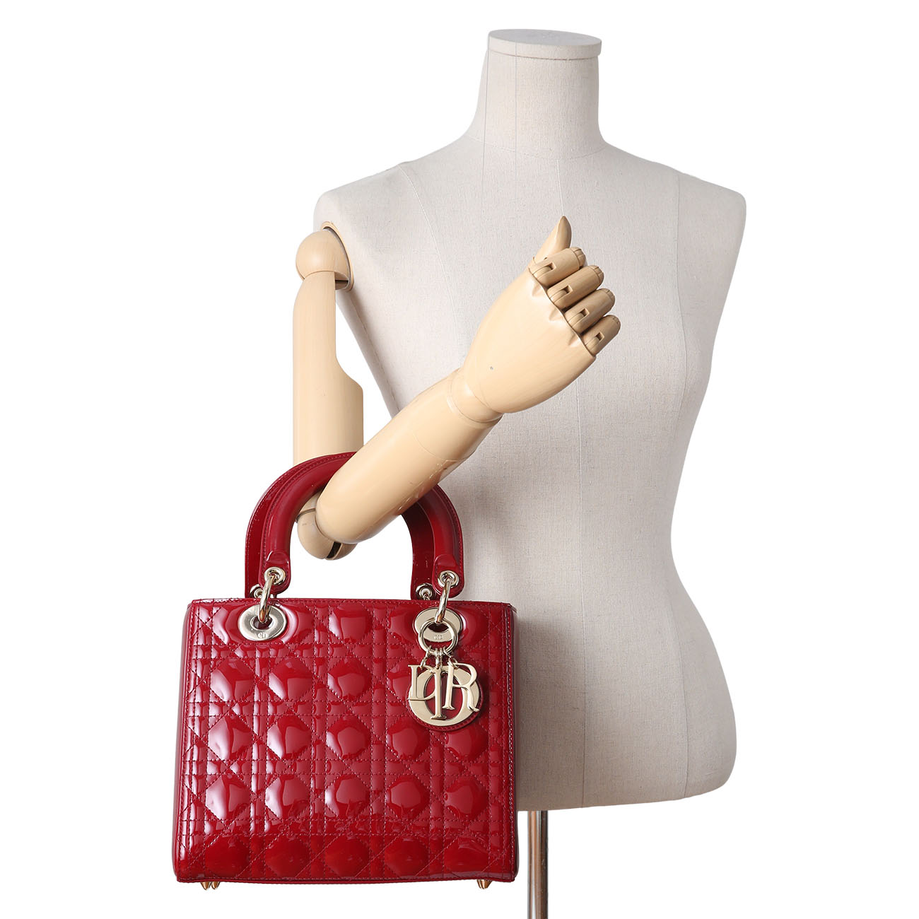CHRISTIAN DIOR(USED)크리스찬디올 페이던트 레이디디올 미디움 백